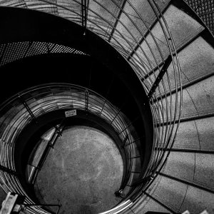Spiral stairway in Ginza