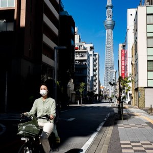自転車と東京スカイツリー