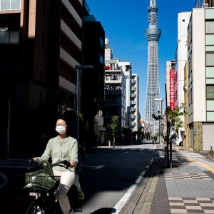 Bicycle and Tokyo Skytree