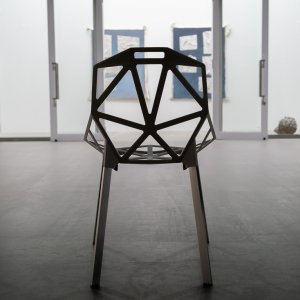 Chair in front of the gallery