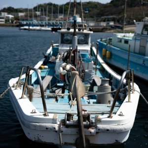 走水漁港に停泊していた漁船