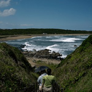 Kimigahama beach seen from Cape Inubo
