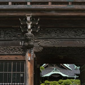 Shibamata Taishakuten seen beyond the gate