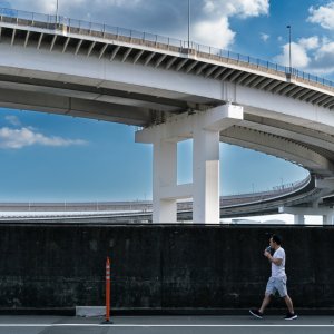 レインボーブリッジのアプローチ部
