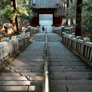 達磨寺の大石段