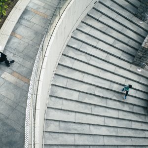 東京オペラシティのサンクンガーデン