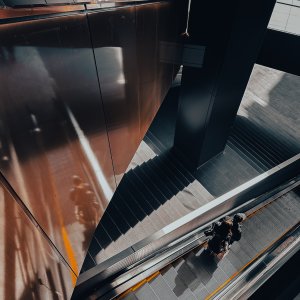 Escalator at Shibuya Sakura Stage