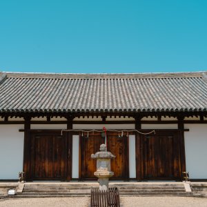 Main hall of Shin-Yakushi-ji Temple