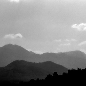 ルアンパバーンの周辺にそびえる山々