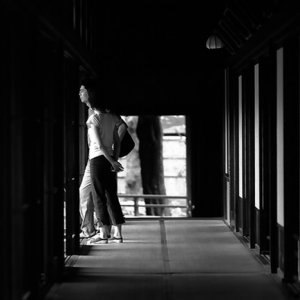 Couple at end of corridor