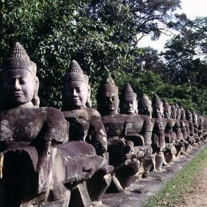 statues in Preah Khan