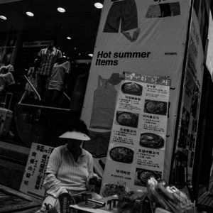 Street stall in Myeongdong