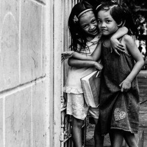 Precocious girls in Intramuros