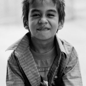 Portrait of a Kristang boy
