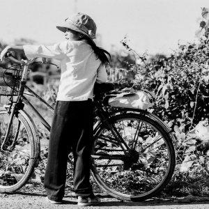 Bicycle and girl