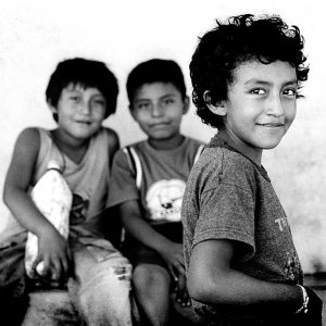 Eyes of three boys