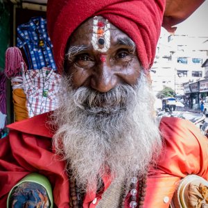 sadhu with bushy beard