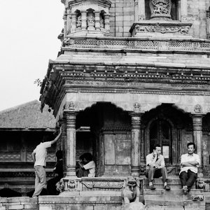 People in Vatsala Durga Temple