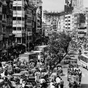 Traffic jam in Dhaka