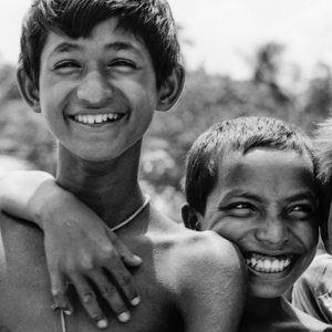 Three boy smiling