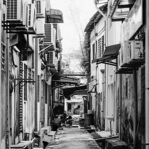 Deserted alleyway