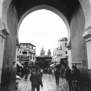 Magnificent gate of old quarter of Fez