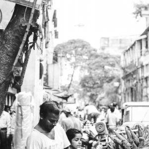 street vendor and brazier