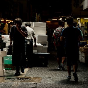 Passage in Tsukiji market