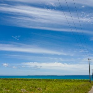 Road to ocean in Kohama island