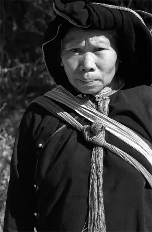 Woman wearing ethnic costume