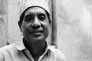 Man wearing Dhaka topi