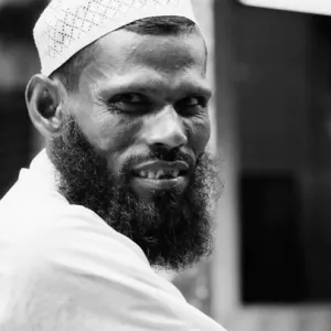 Man wearing Taqiyah adn fine beard