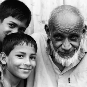 Two boys and one old man