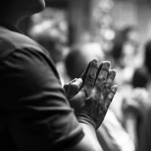 hands of a worshiper