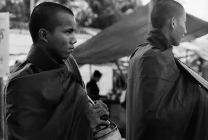 Two Buddhist monks