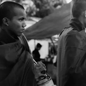 Two Buddhist monks