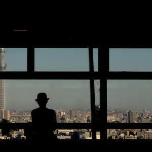 Man wearing bowler hat