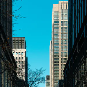 Office buildings standing side by side