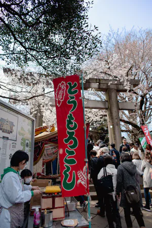 焼きトウモロコシの屋台