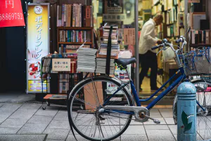 Books on bicycle