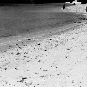 Winding edge of the water at Nishihama Beach