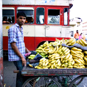 Man selling bananas