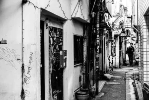 Maze-like lane in Sangenjaya