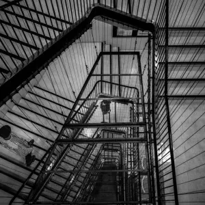Stairwell in department store