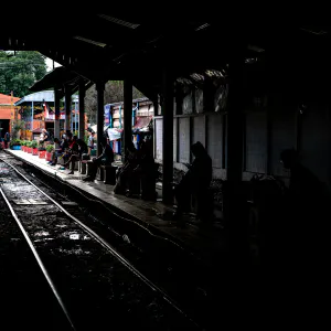 Platform in Mahachai station