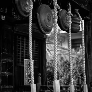 drums and ropes in a temple