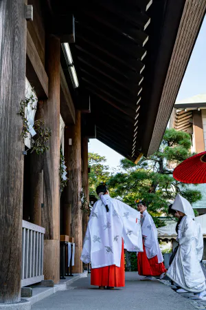 Bride at Iseyama Kotaijingu Shrine