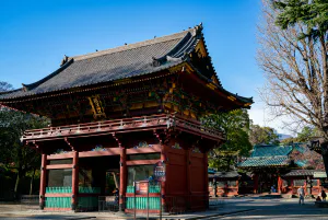 Roh-mon gate of Nezu Jinja Shrine