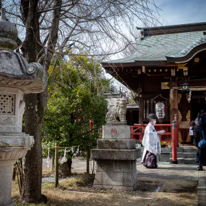 Shinto priest in Sanya Hachiman Jinja