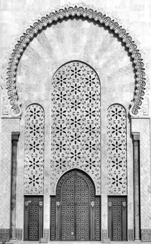 Entrance of Hassan II Mosque